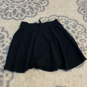 Black flowy midi skirt